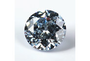 0.73 carat Round cut Fancy Blue diamond