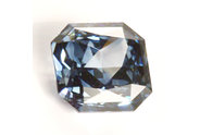 0.63 carat Radiant cut Fancy Vivid Blue diamond
